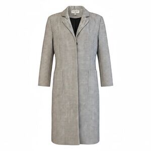 CAROLYN DONNELLY The Edit Black White Tweed Tailored Coat Jacket Blazer Small